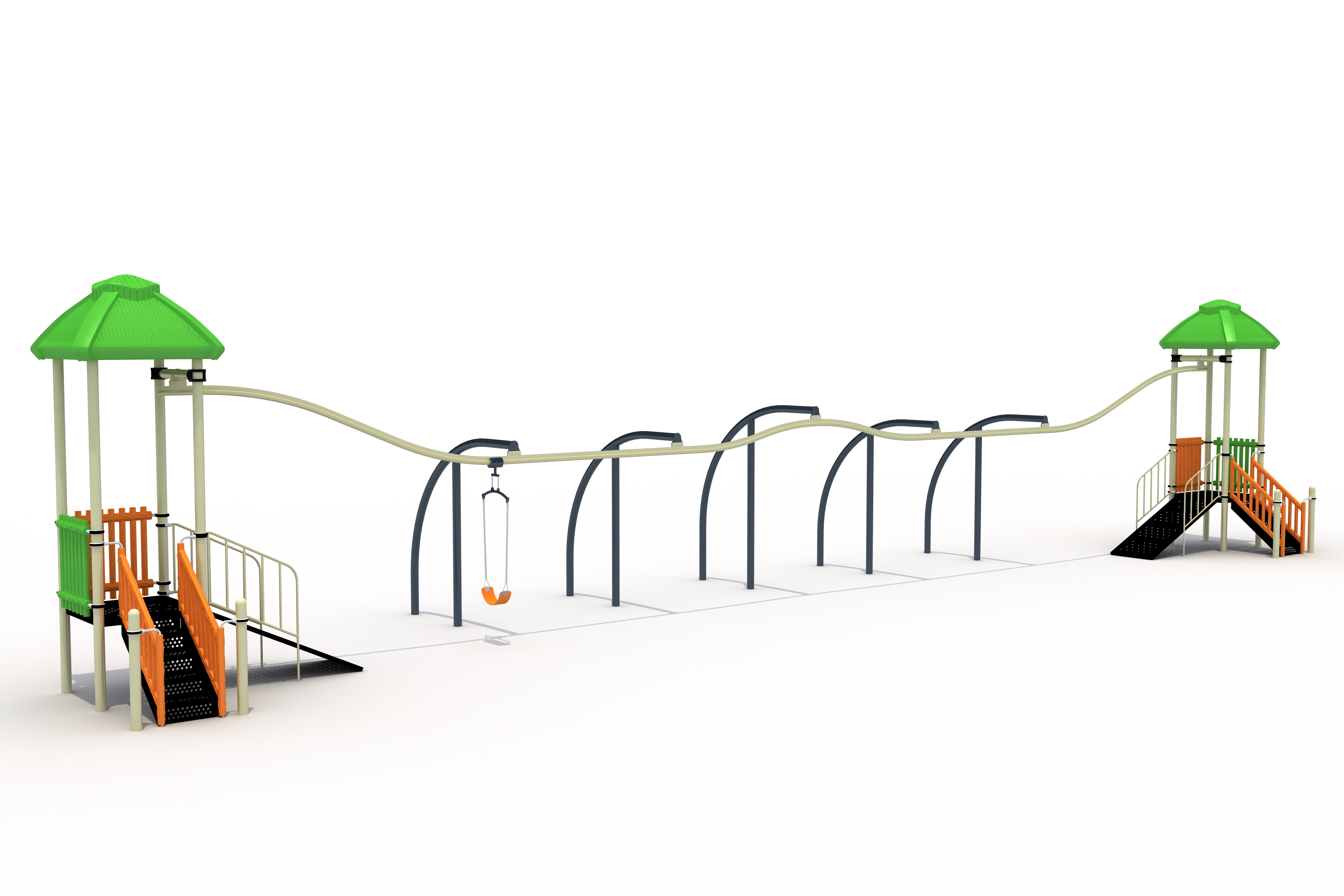 Teleferik Oyun Sistemleri C-PTR-300 PTR-301 | Parkur ve Halatlı Tırmanma Oyun Grupları | Erse Kent Mobilyaları